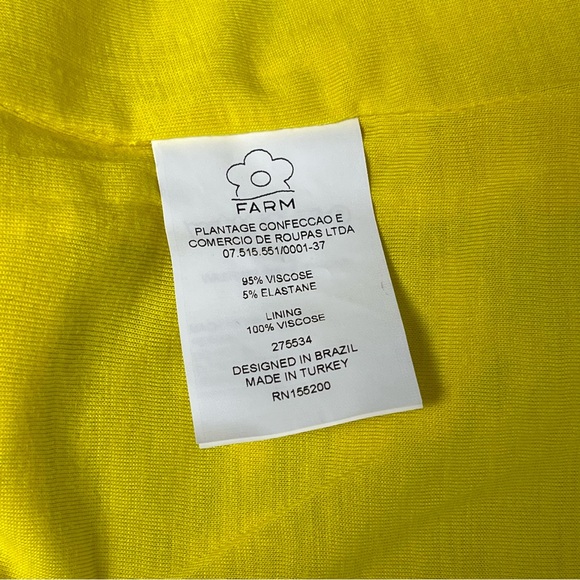 Farm Rio For Anthropologie Medium Dress Patchwork Floral Short Sleeve Shift - Picture 5 of 6